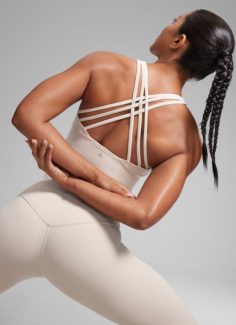 CRZ YOGA Nakedfeel Sujetador Largo con Tirantes para Mujer Bronceado Mojave