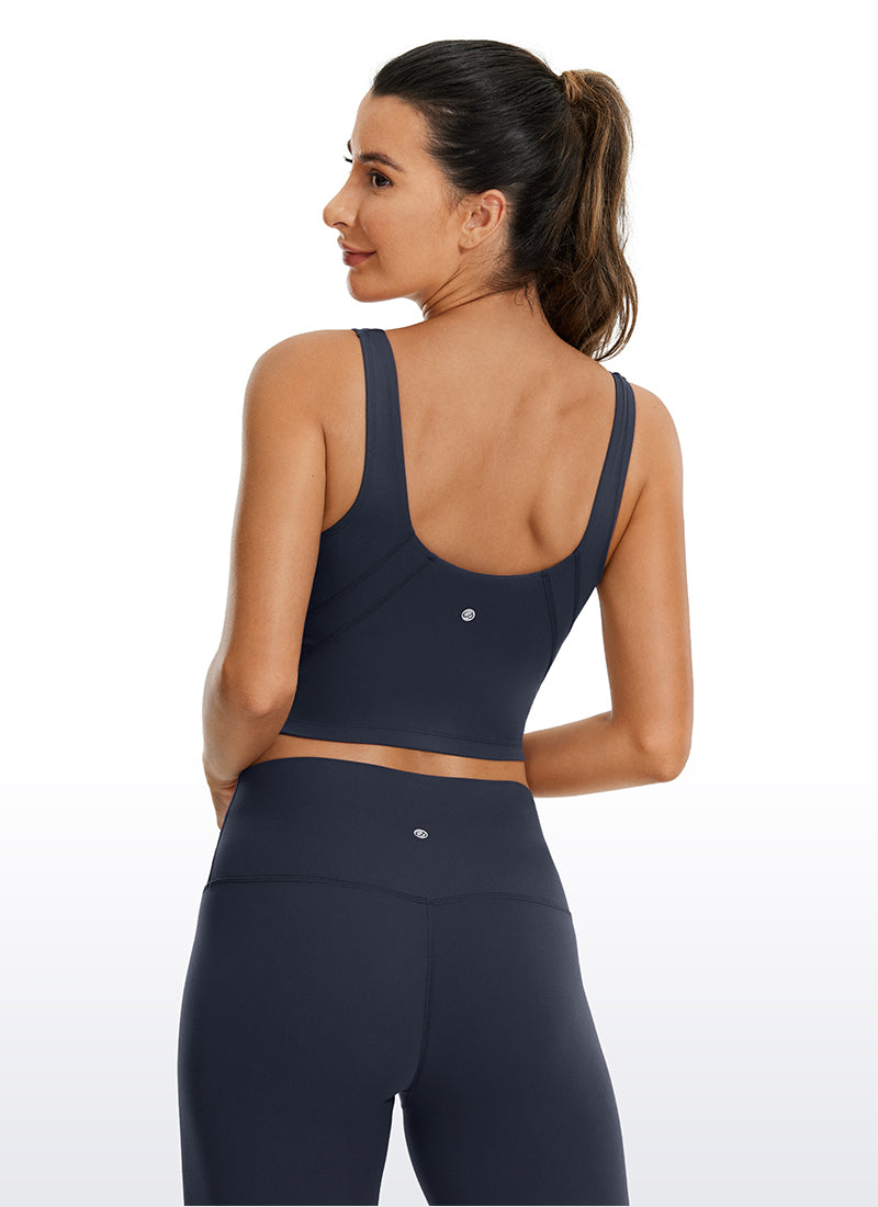 Sujetador de yoga Butterluxe de CRZ YOGA con espalda en U para mujer Azul twilight