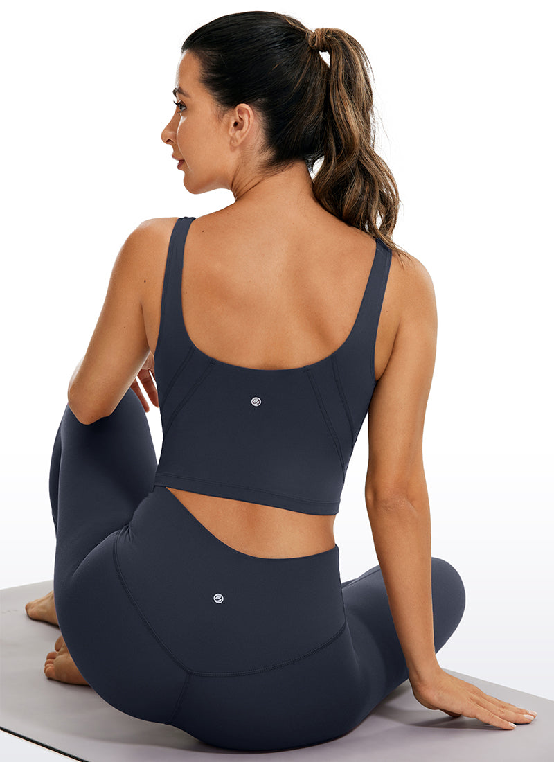 Sujetador de yoga Butterluxe de CRZ YOGA con espalda en U para mujer Azul twilight