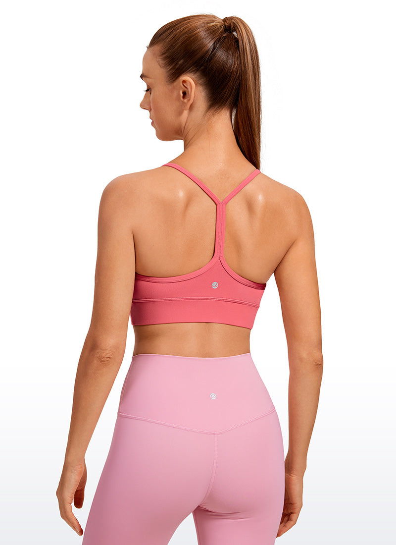 CRZ YOGA  Butterluxe Sujetador Deportivo con Espalda en Y para Mujer Sorbete de Frambuesa