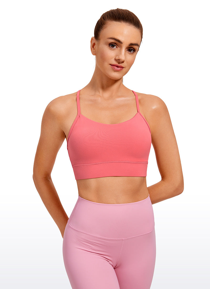 CRZ YOGA  Butterluxe Sujetador Deportivo con Espalda en Y para Mujer Sorbete de Frambuesa