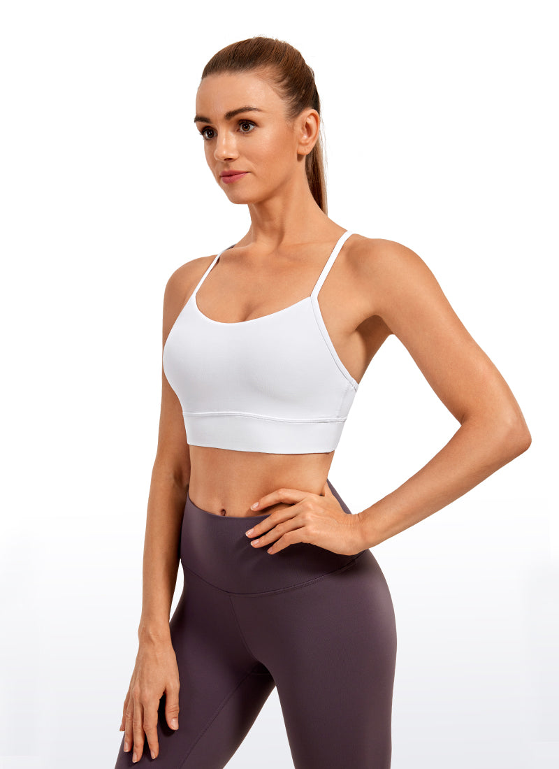 CRZ YOGA  Butterluxe Sujetador Deportivo con Espalda en Y para Mujer blanco