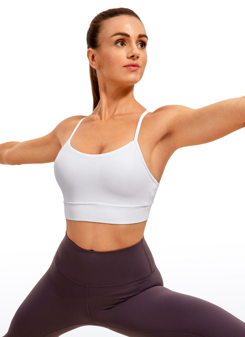 CRZ YOGA  Butterluxe Sujetador Deportivo con Espalda en Y para Mujer blanco