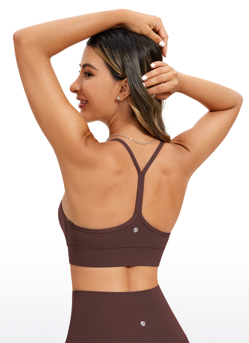 CRZ YOGA  Butterluxe Sujetador Deportivo con Espalda en Y para Mujer Gris pardo