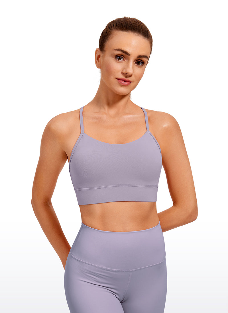 CRZ YOGA  Butterluxe Sujetador Deportivo con Espalda en Y para Mujer Lavender Mist