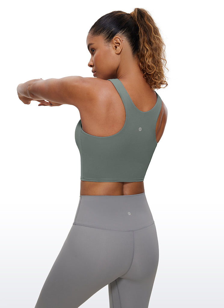 CRZ YOGA Butterluxe Camiseta sin Mangas con Espalda Cruzada para Mujer Flores De Tinte Negro