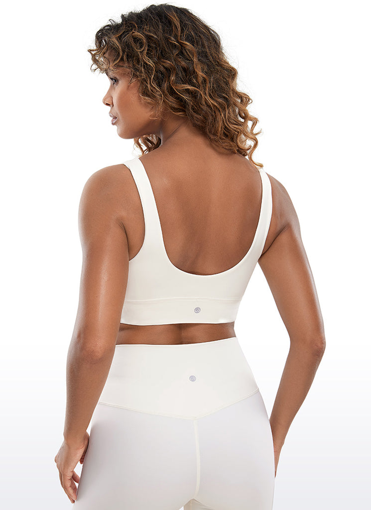 CRZ YOGA  Butterluxe Sujetador Deportivo Espalda en U Albaricoque blanco