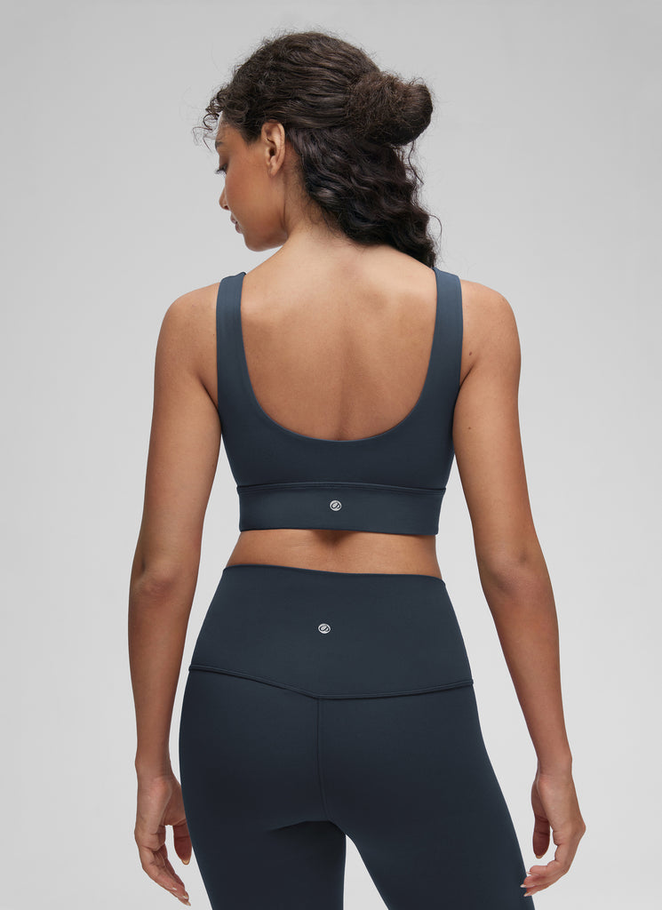 CRZ YOGA  Butterluxe Sujetador Deportivo Espalda en U True Navy