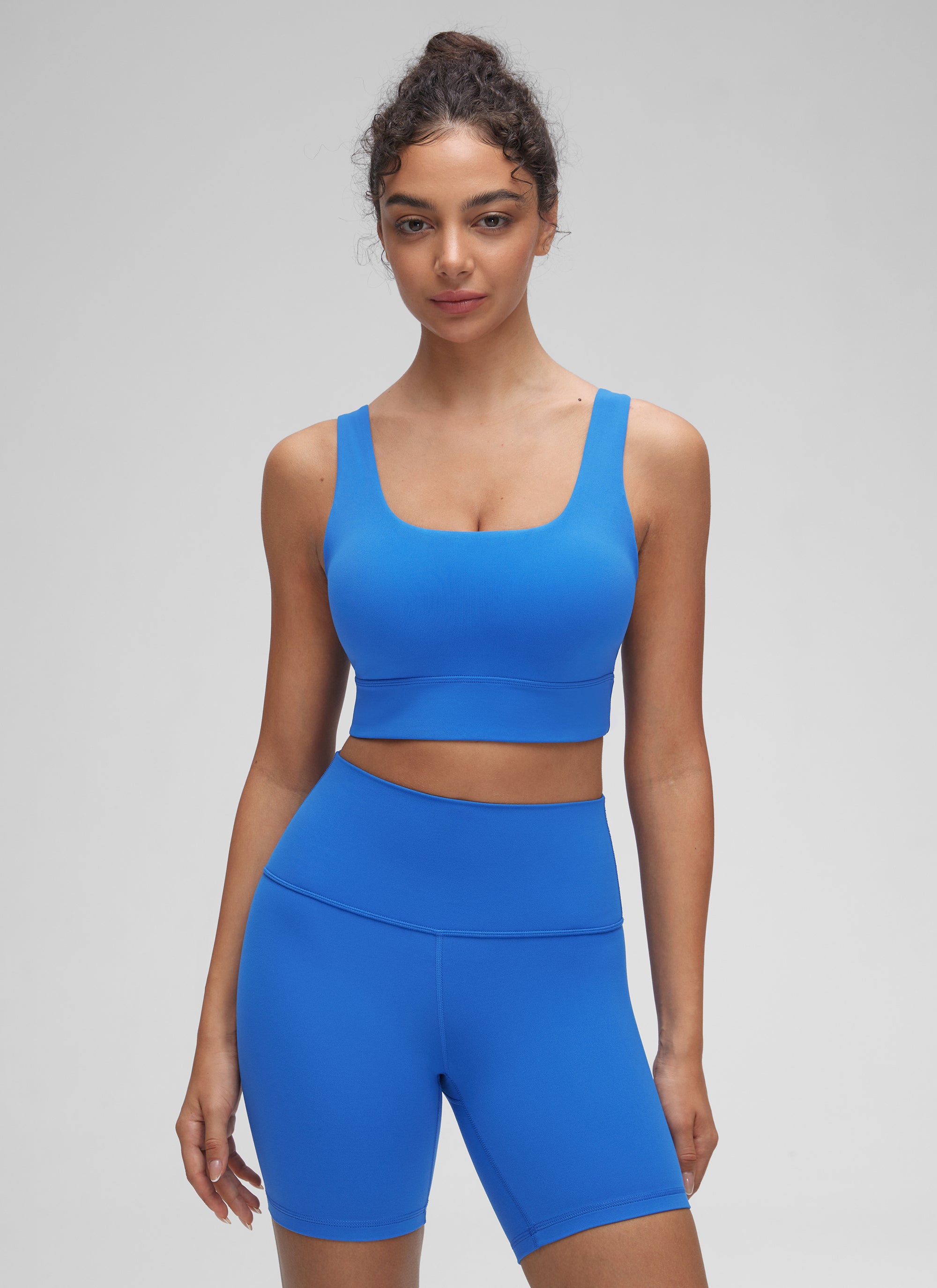 CRZ YOGA  Butterluxe Sujetador Deportivo Espalda en U Azul Destello