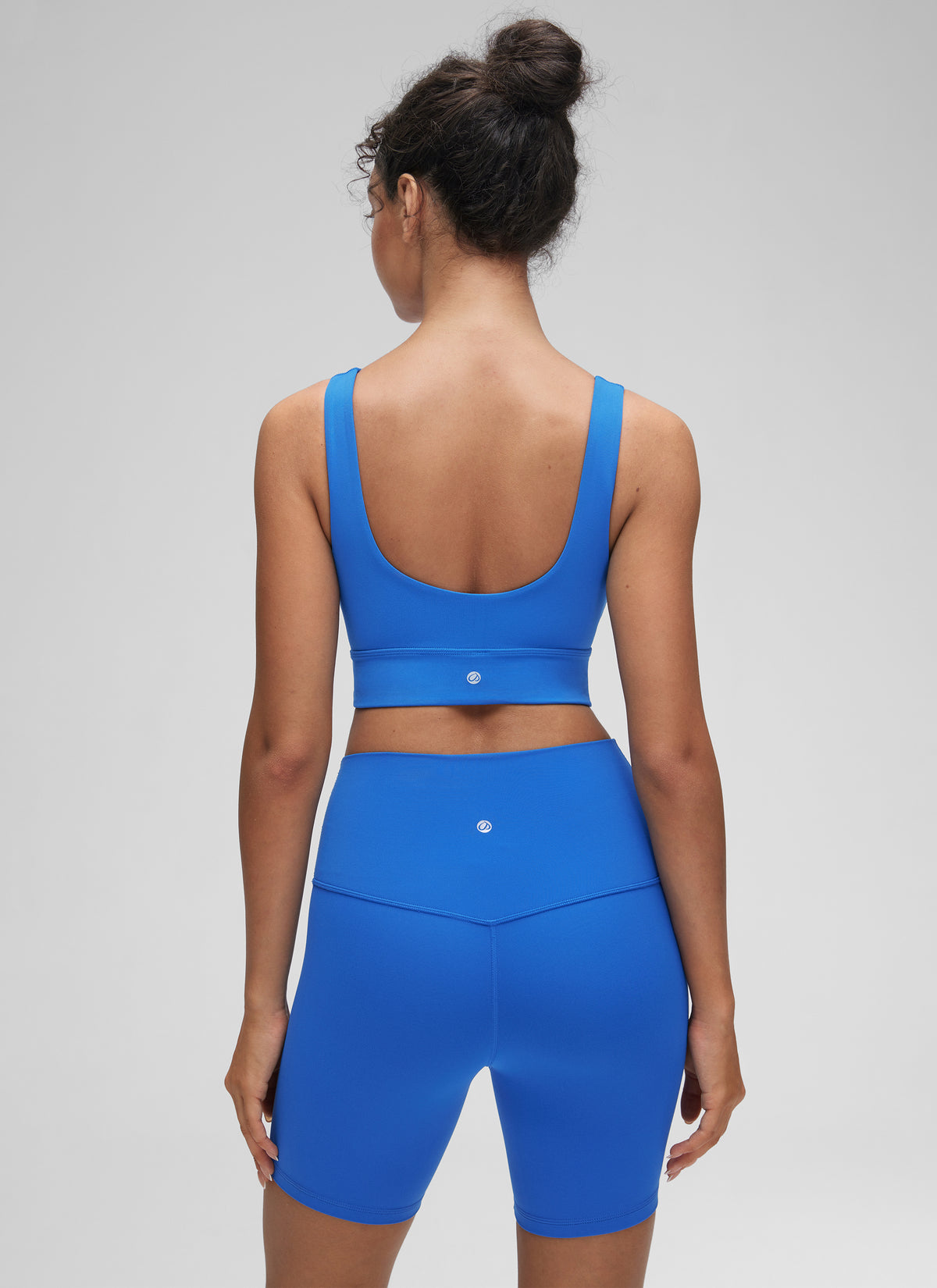CRZ YOGA  Butterluxe Sujetador Deportivo Espalda en U Azul Destello @model_info:Anano
