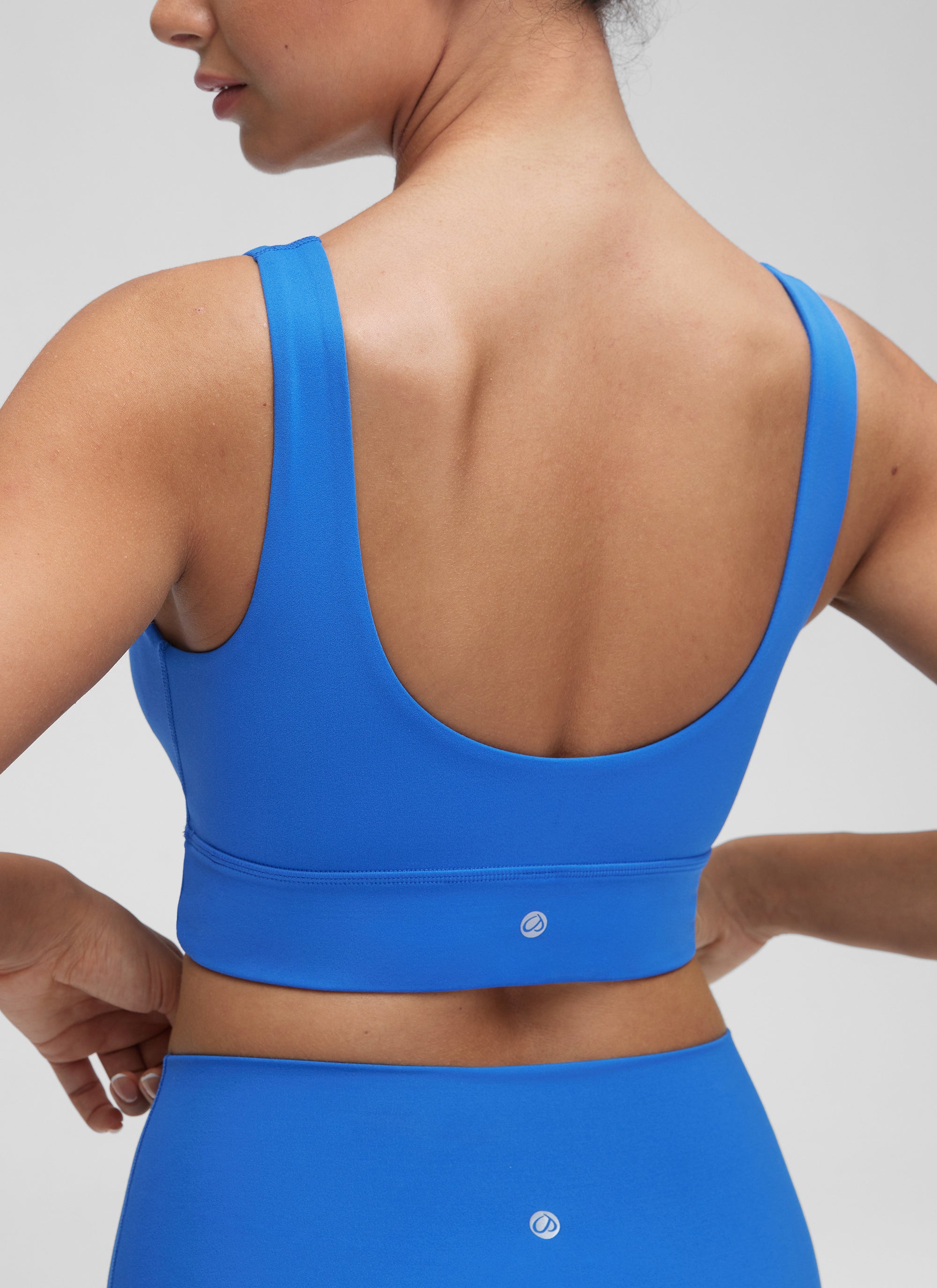 CRZ YOGA  Butterluxe Sujetador Deportivo Espalda en U Azul Destello