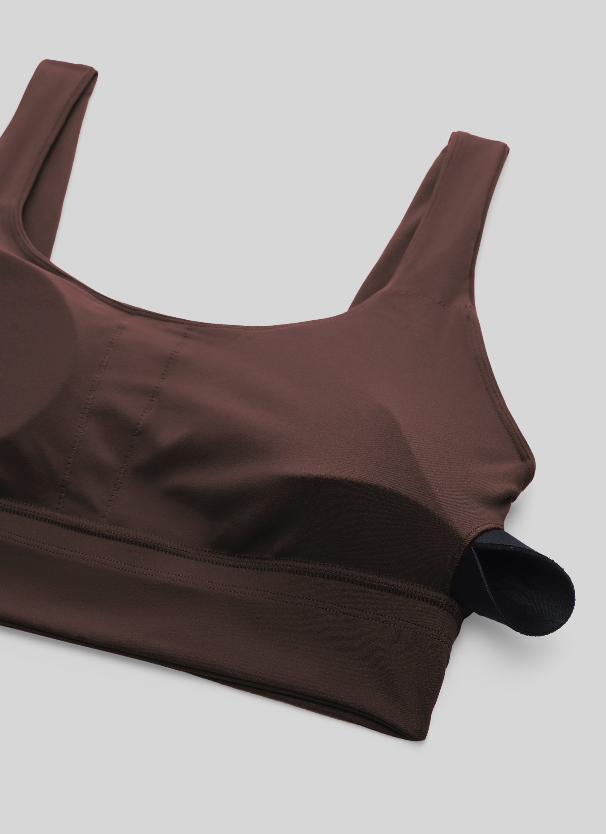 CRZ YOGA  Butterluxe Sujetador Deportivo Espalda en U Marrón Fudge Caliente