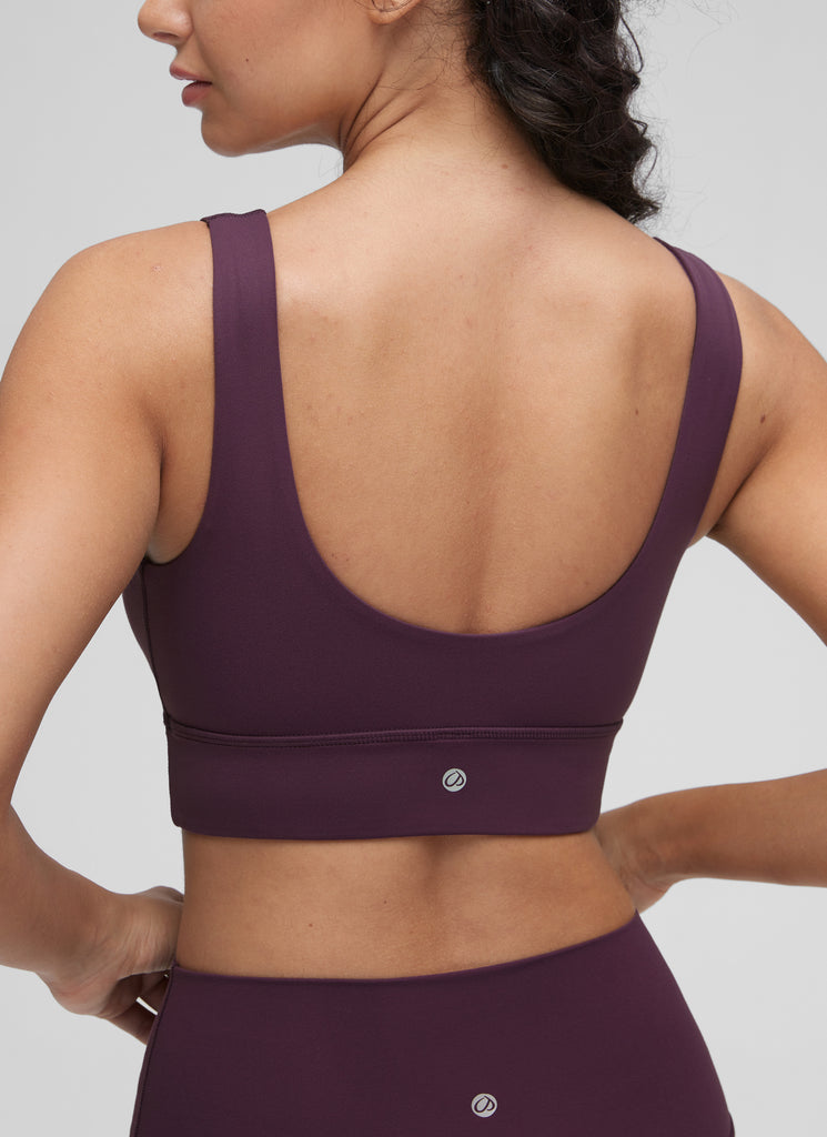 CRZ YOGA  Butterluxe Sujetador Deportivo Espalda en U Deep Purple