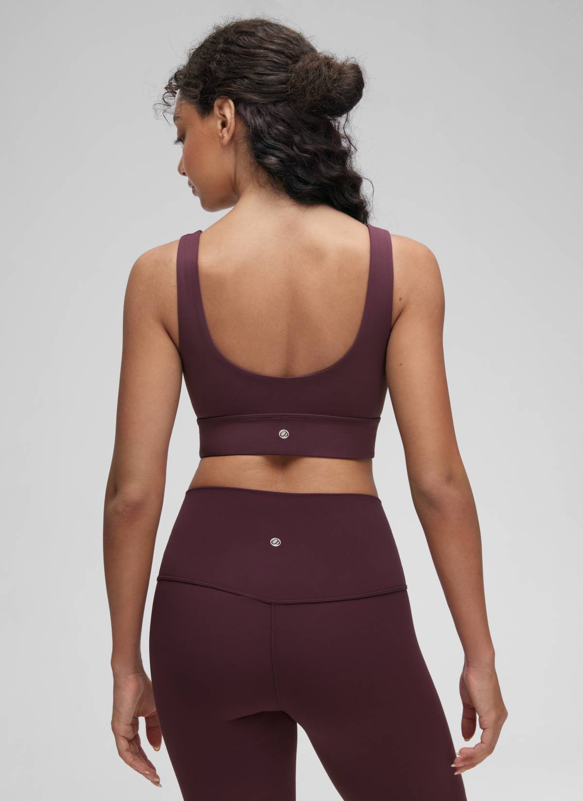 CRZ YOGA  Butterluxe Sujetador Deportivo Espalda en U Ciruela madura