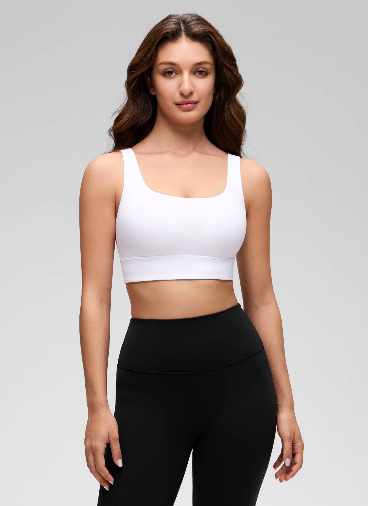 CRZ YOGA  Butterluxe Sujetador Deportivo Espalda en U blanco @model_info:Inga