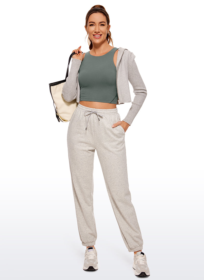 CRZ YOGA Butterluxe Sujetador de Cuello Alto y Espalda en U para Mujer Negro