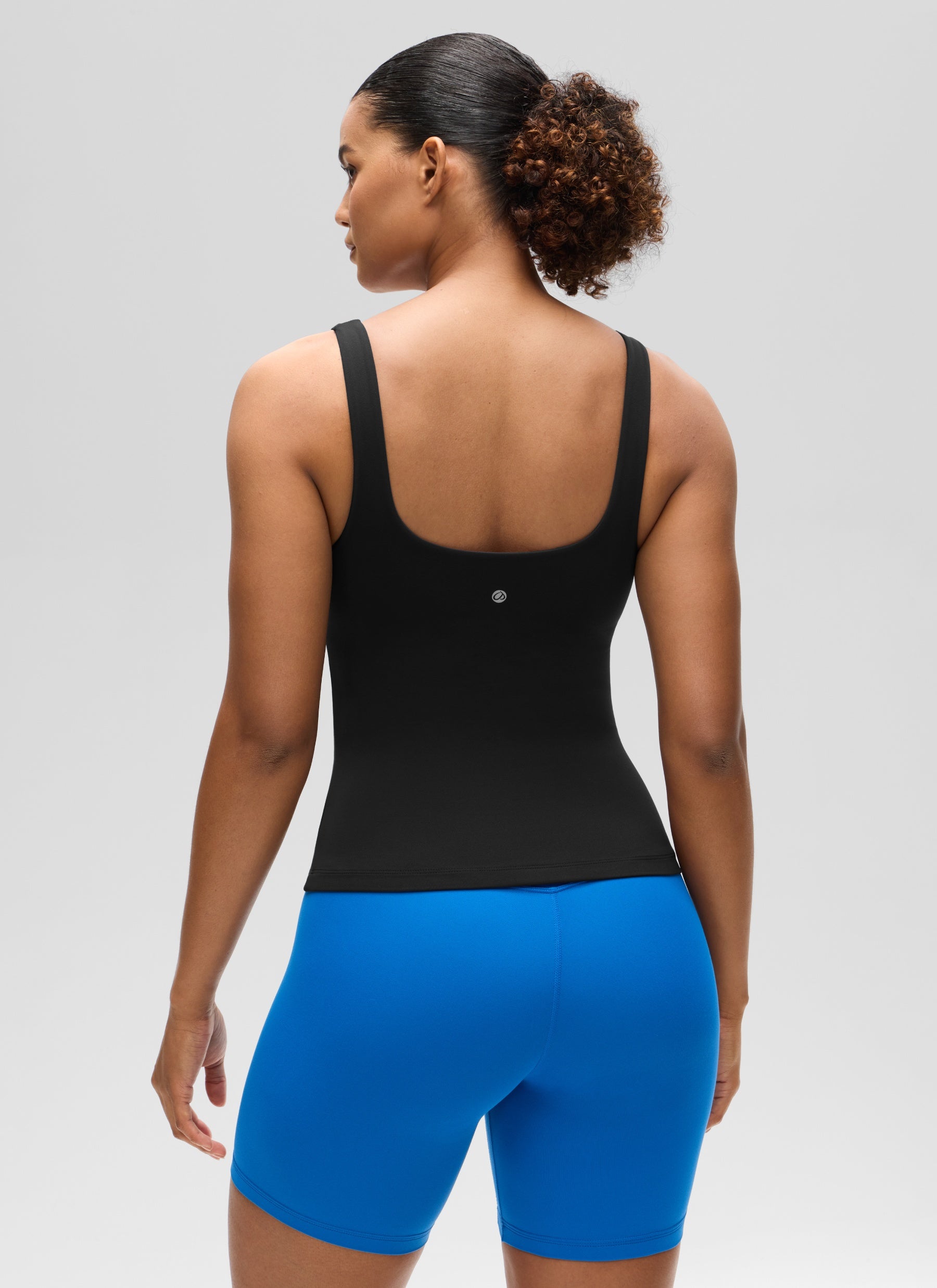 CRZ YOGA Butterluxe Camiseta sin Mangas con Cuello en U para Mujer Negro