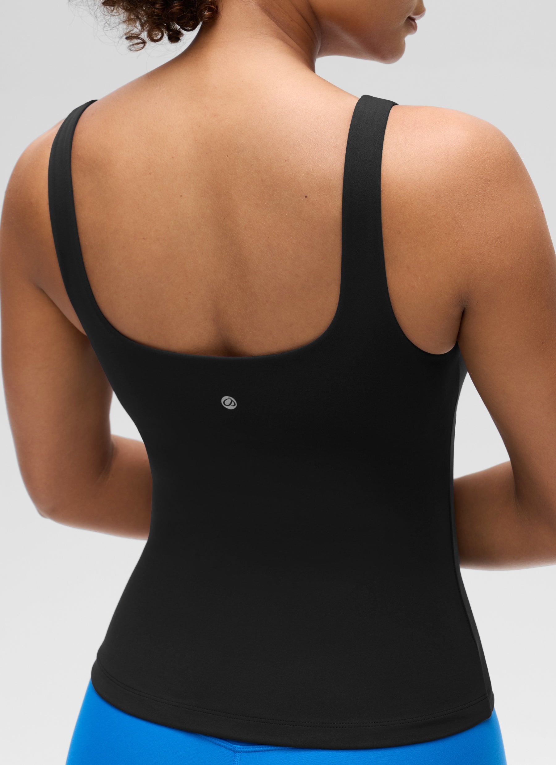 CRZ YOGA Butterluxe Camiseta sin Mangas con Cuello en U para Mujer Negro