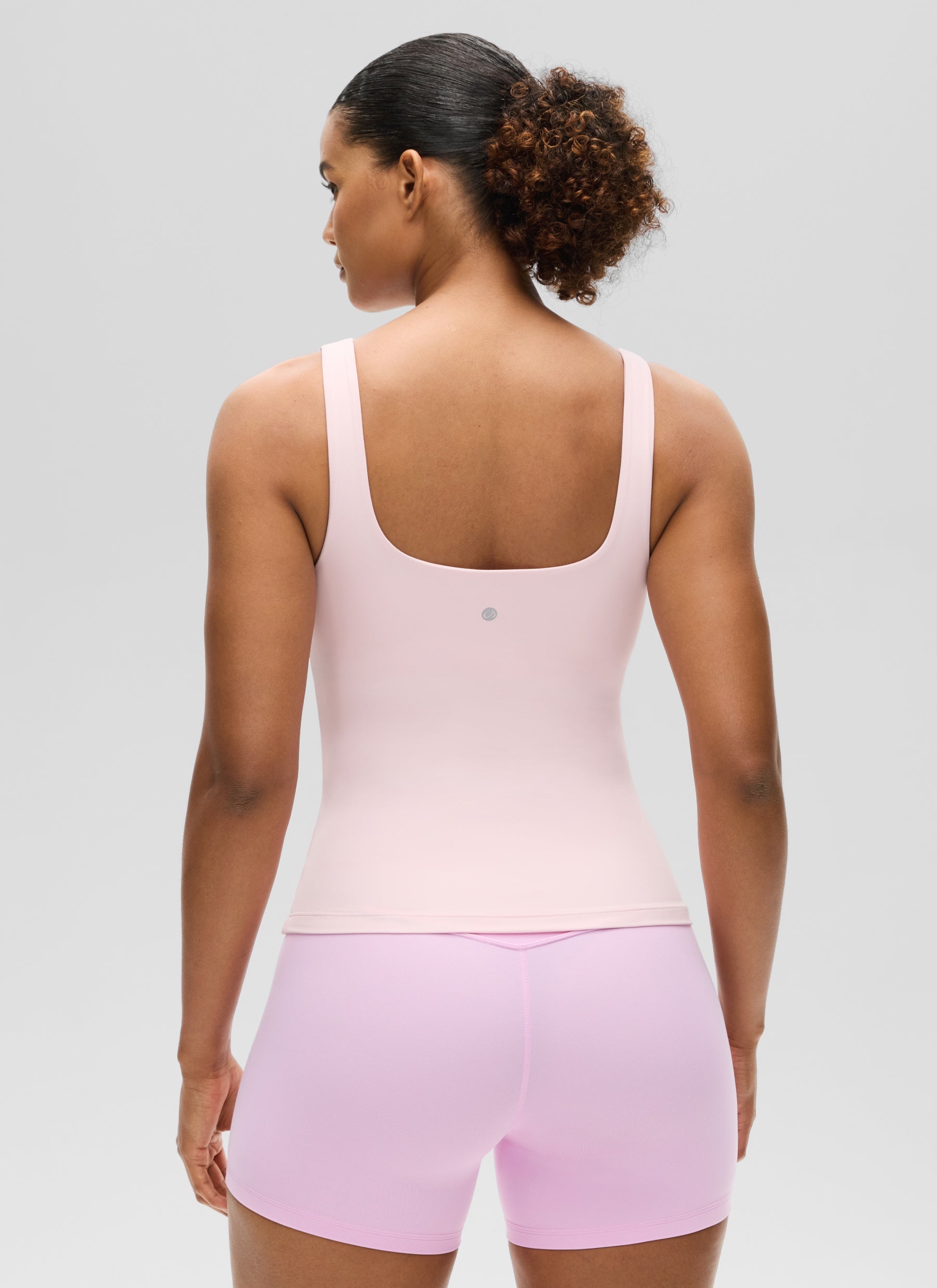 CRZ YOGA Butterluxe Camiseta sin Mangas con Cuello en U para Mujer Rosa Fresa