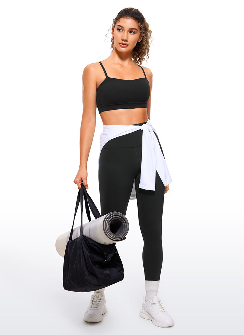 CRZ YOGA Butterluxe Sujetador Deportivo con Tirantes para Mujer Negro