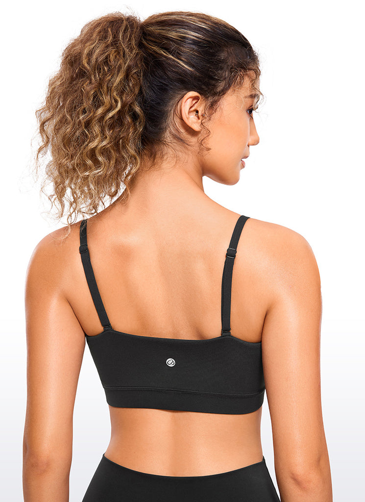 CRZ YOGA Butterluxe Sujetador Deportivo con Tirantes para Mujer Negro