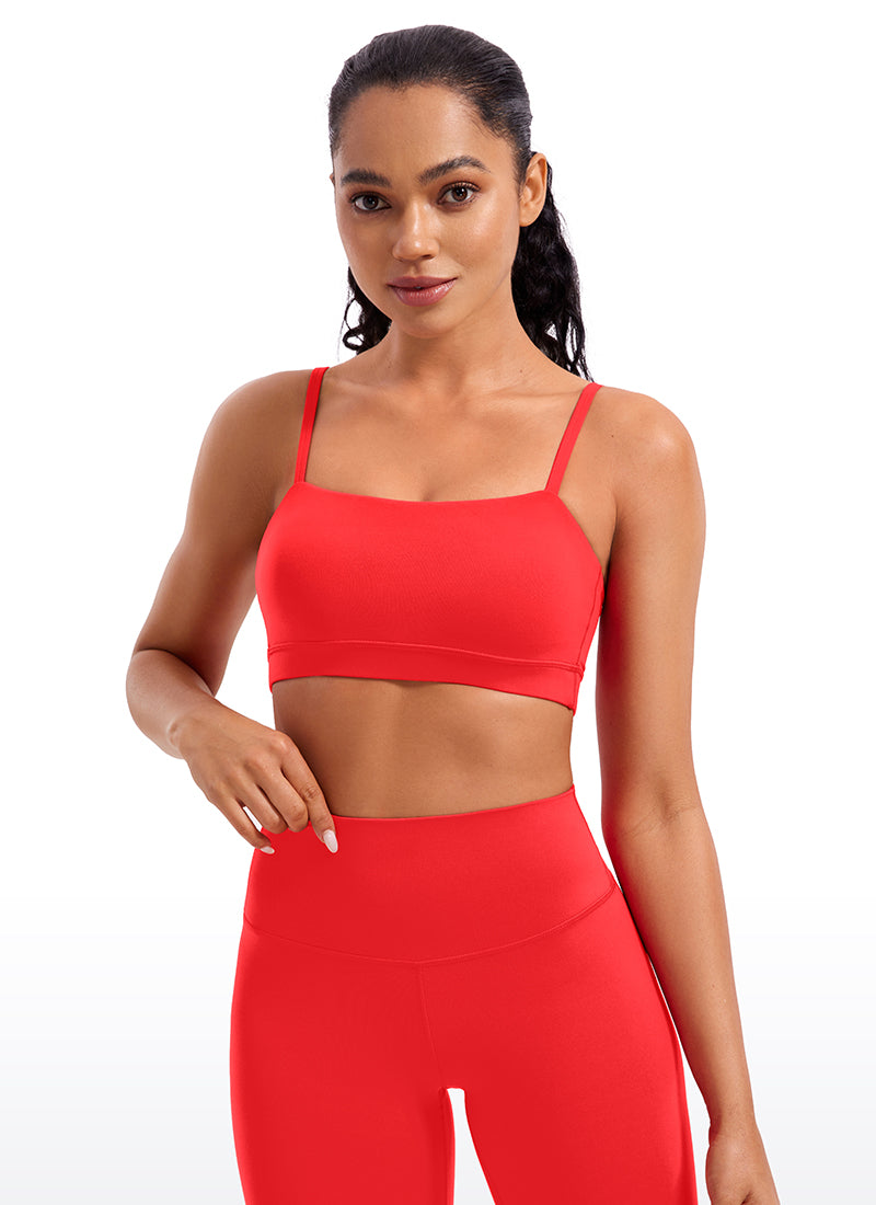 Butterluxe Sujetador Deportivo con Tirantes Delgados Ajustables