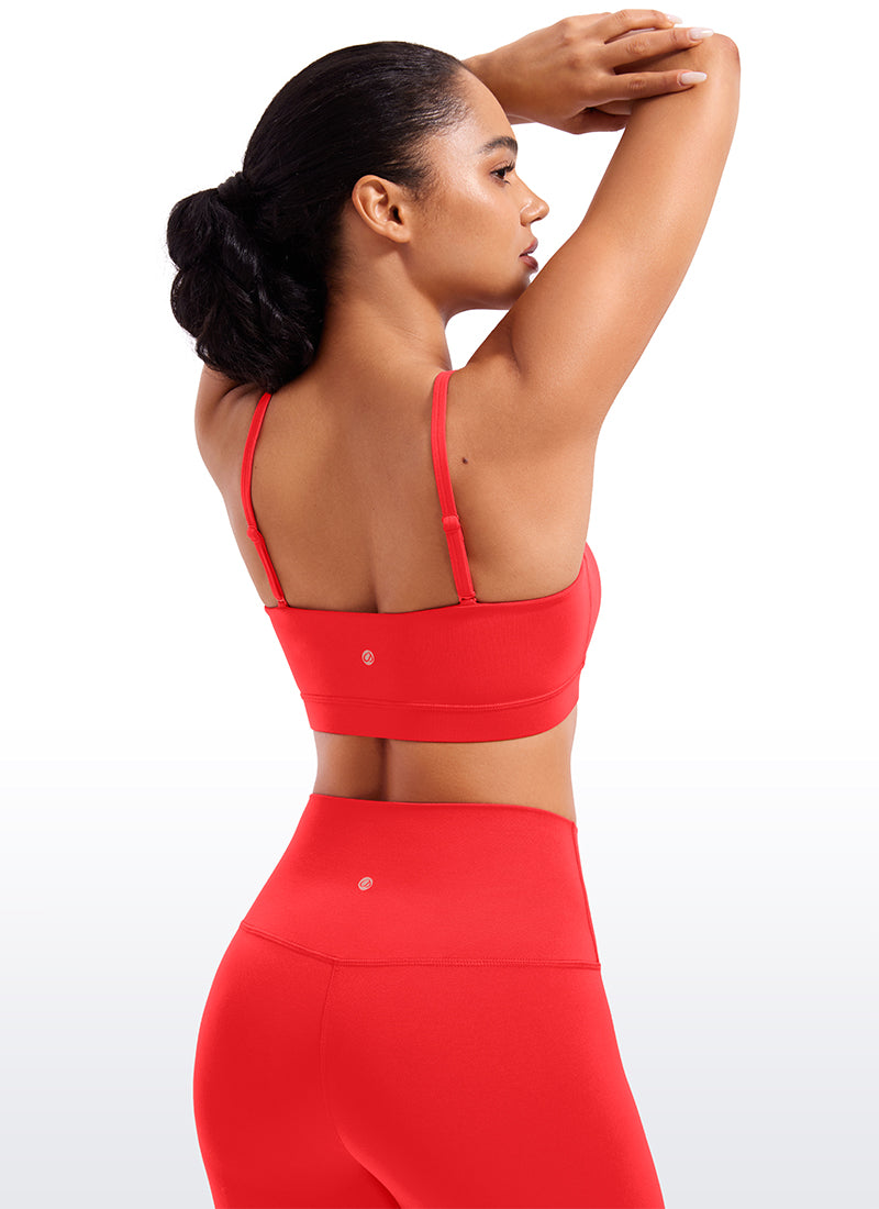 Butterluxe Sujetador Deportivo con Tirantes Delgados Ajustables