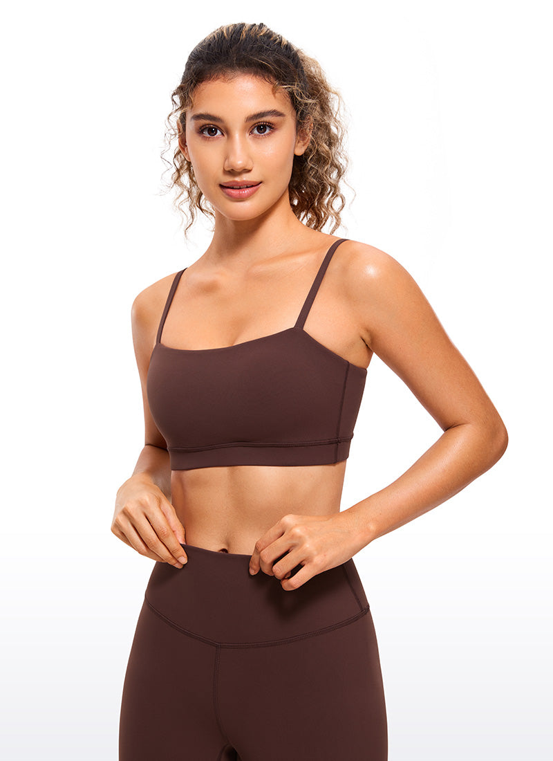 Butterluxe Sujetador Deportivo con Tirantes Delgados Ajustables