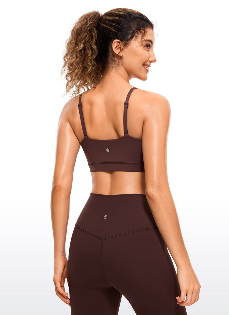 Butterluxe Sujetador Deportivo con Tirantes Delgados Ajustables