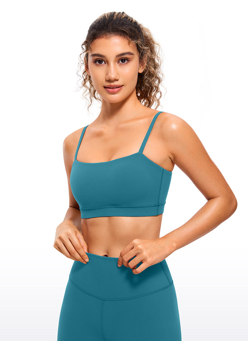 CRZ YOGA Butterluxe Sujetador Deportivo con Tirantes para Mujer Verde Boreal