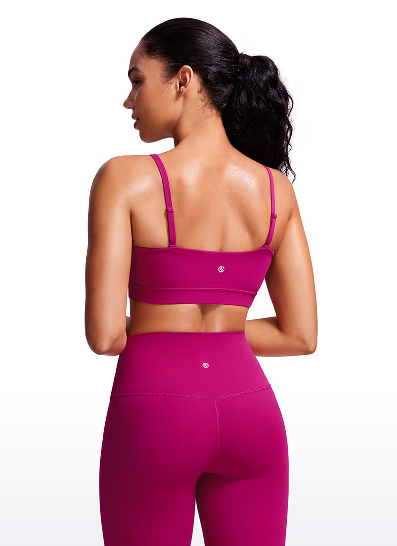 CRZ YOGA Butterluxe Sujetador Deportivo con Tirantes para Mujer Magenta Púrpura