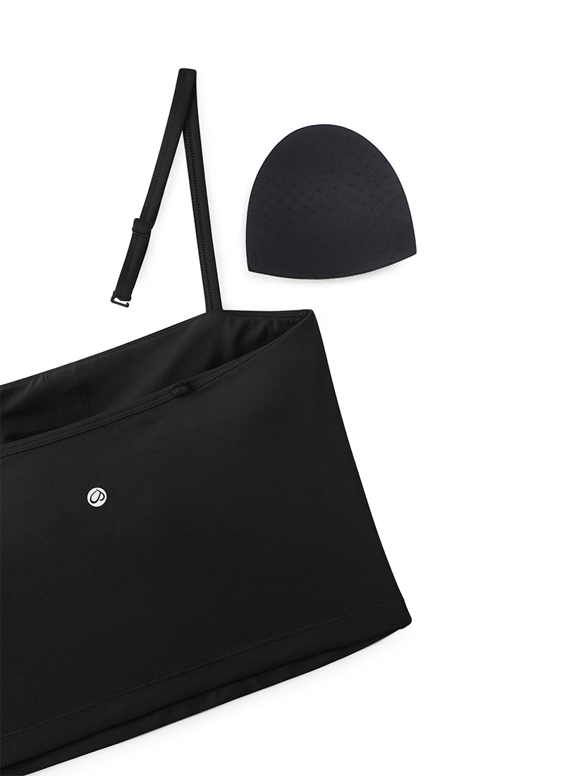CRZ YOGA Butterluxe Sujetador Deportivo con Tirantes Finos para Mujer Negro