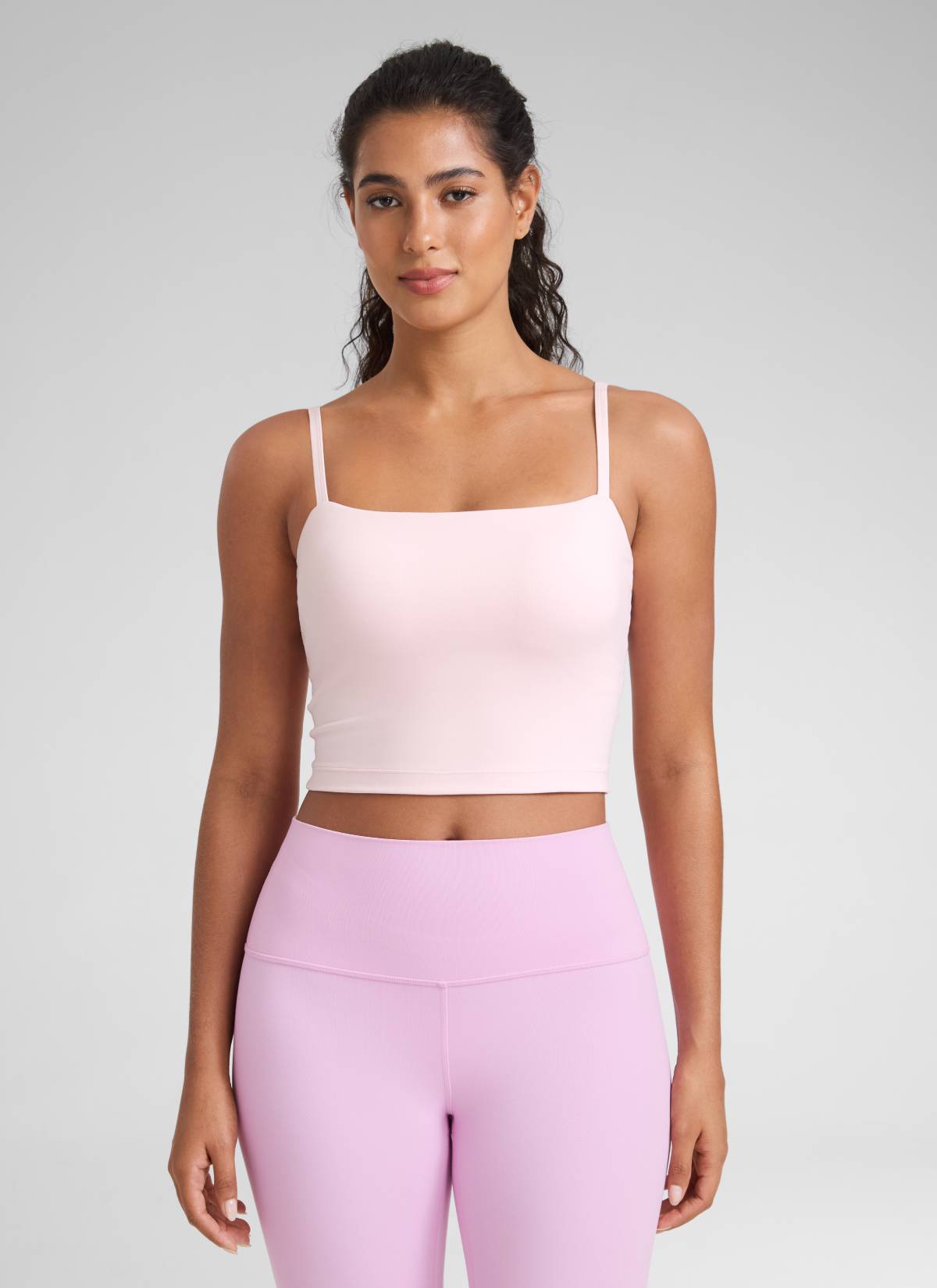 CRZ YOGA Butterluxe Sujetador Deportivo con Tirantes Finos para Mujer Rosa Fresa