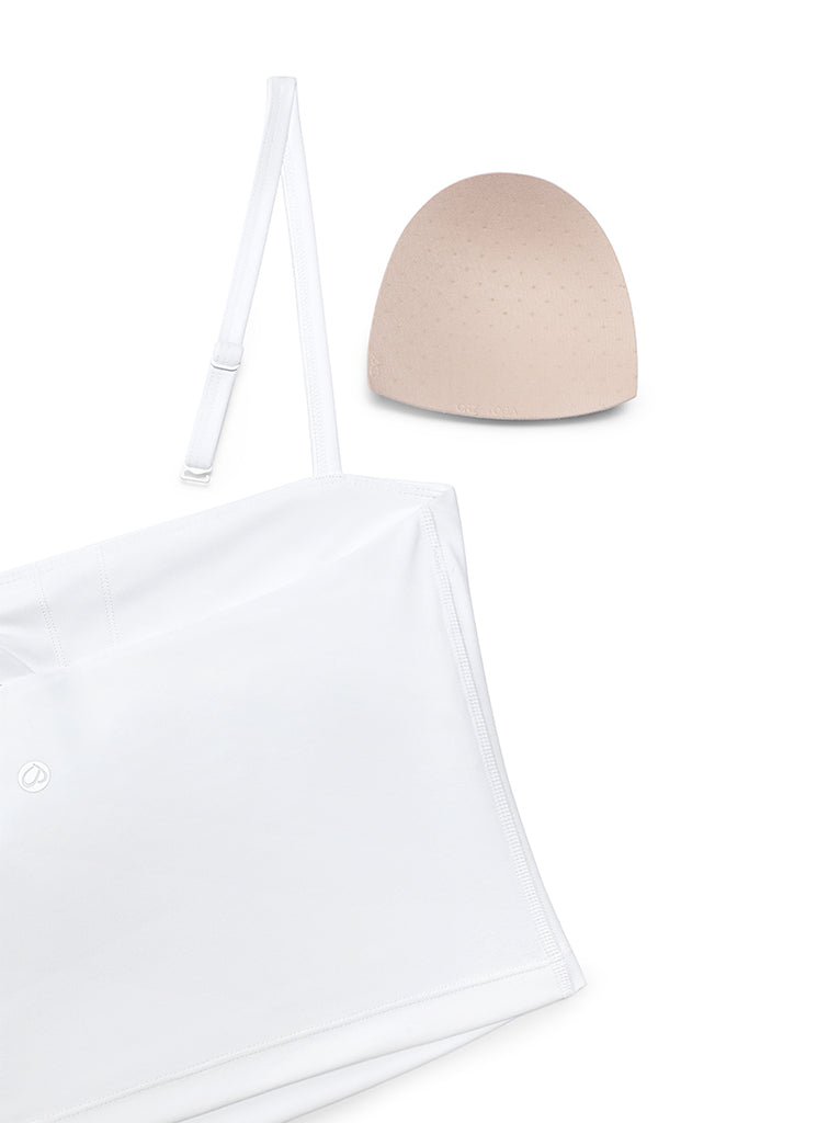 CRZ YOGA Butterluxe Sujetador Deportivo con Tirantes Finos para Mujer blanco