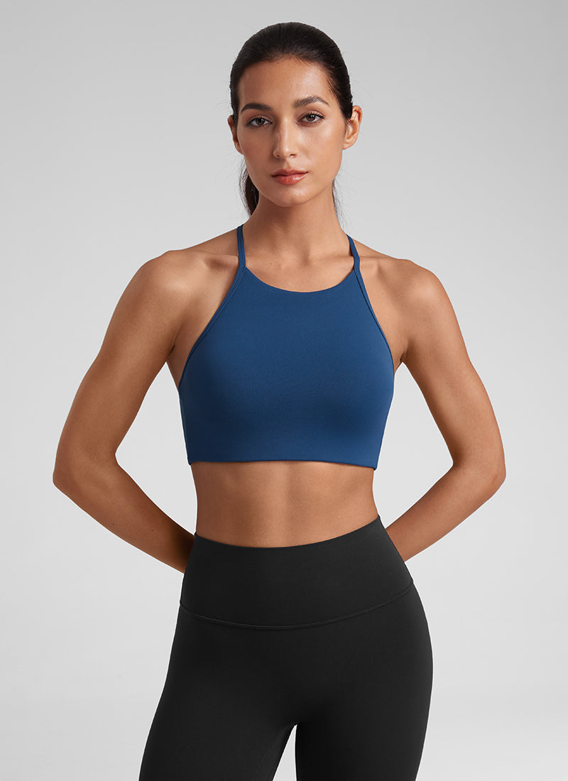 CRZ YOGA Mujer Sujetador Butterluxe con Tirantes Delgados MARFIL FRANCÉS