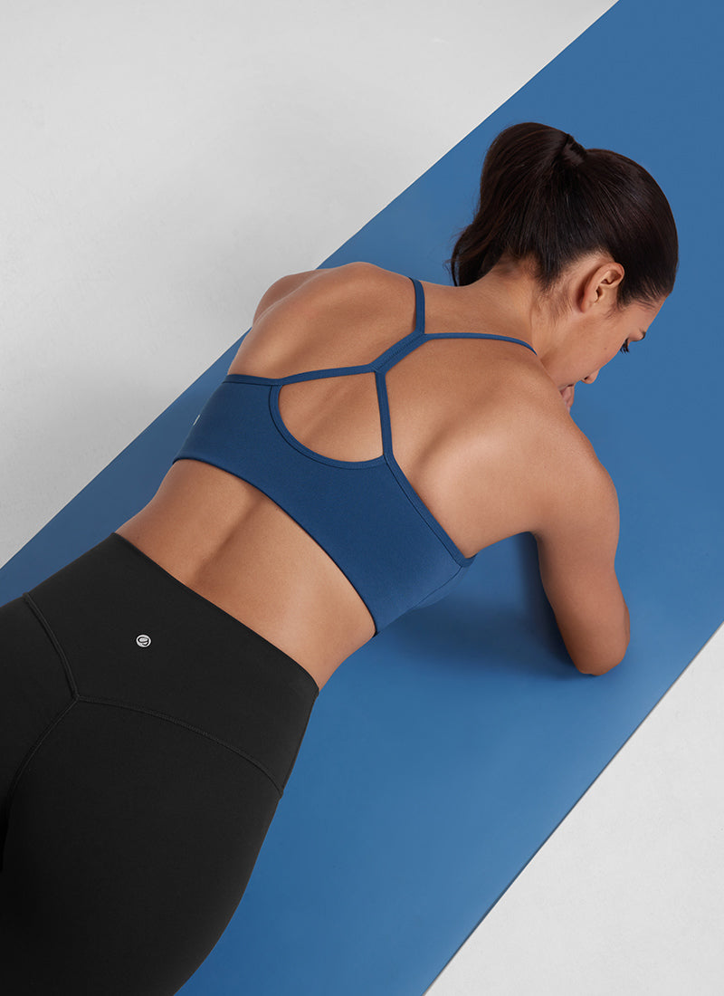 CRZ YOGA Mujer Sujetador Butterluxe con Tirantes Delgados MARFIL FRANCÉS