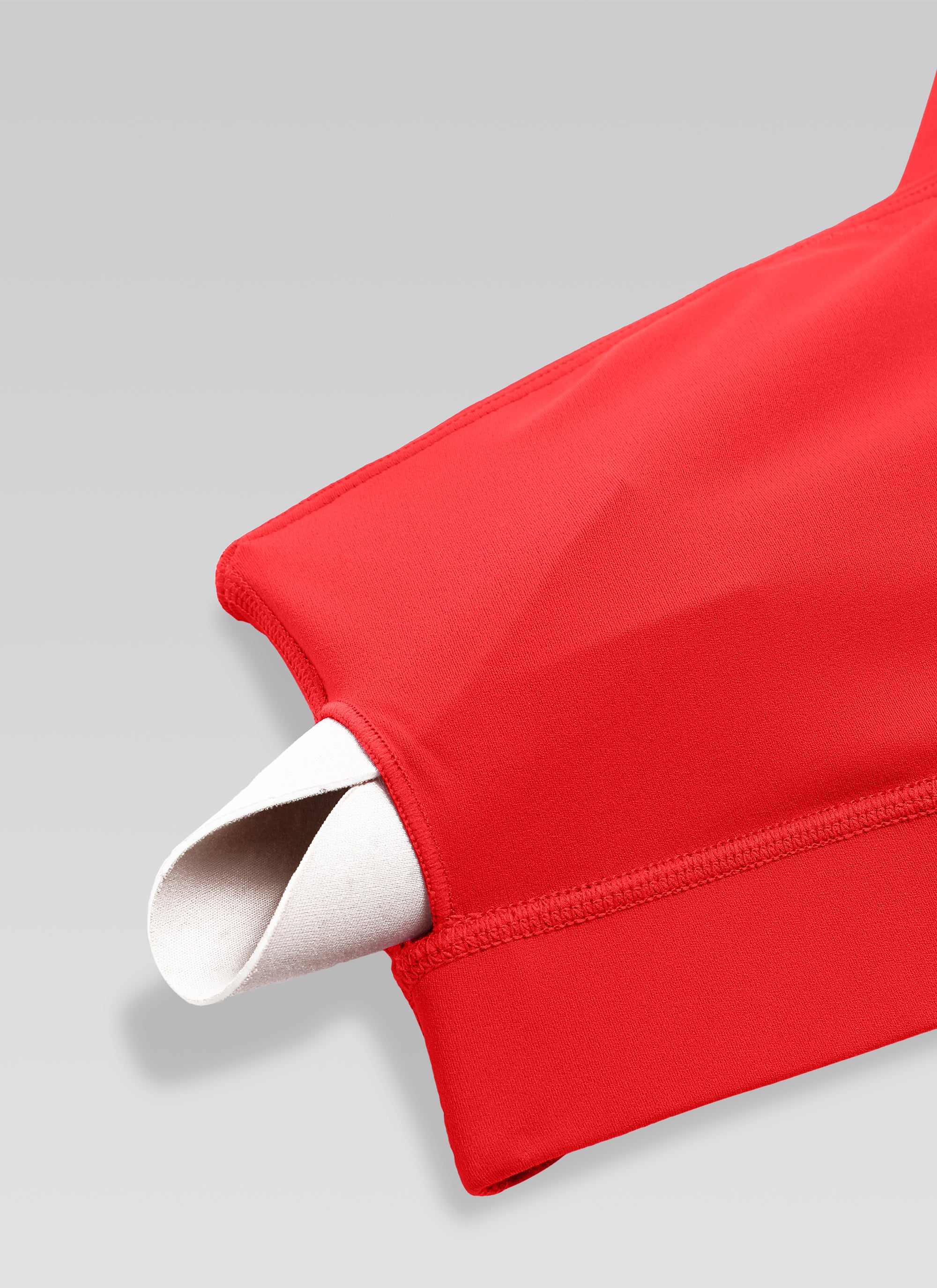 CRZ YOGA Butterluxe Sujetador Deportivo de un Hombro Rojo Profundo