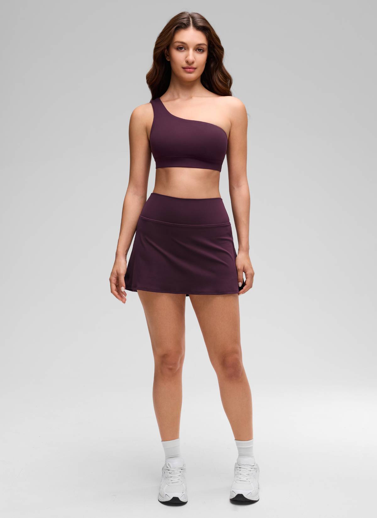 CRZ YOGA Butterluxe Sujetador Deportivo de un Hombro Deep Purple