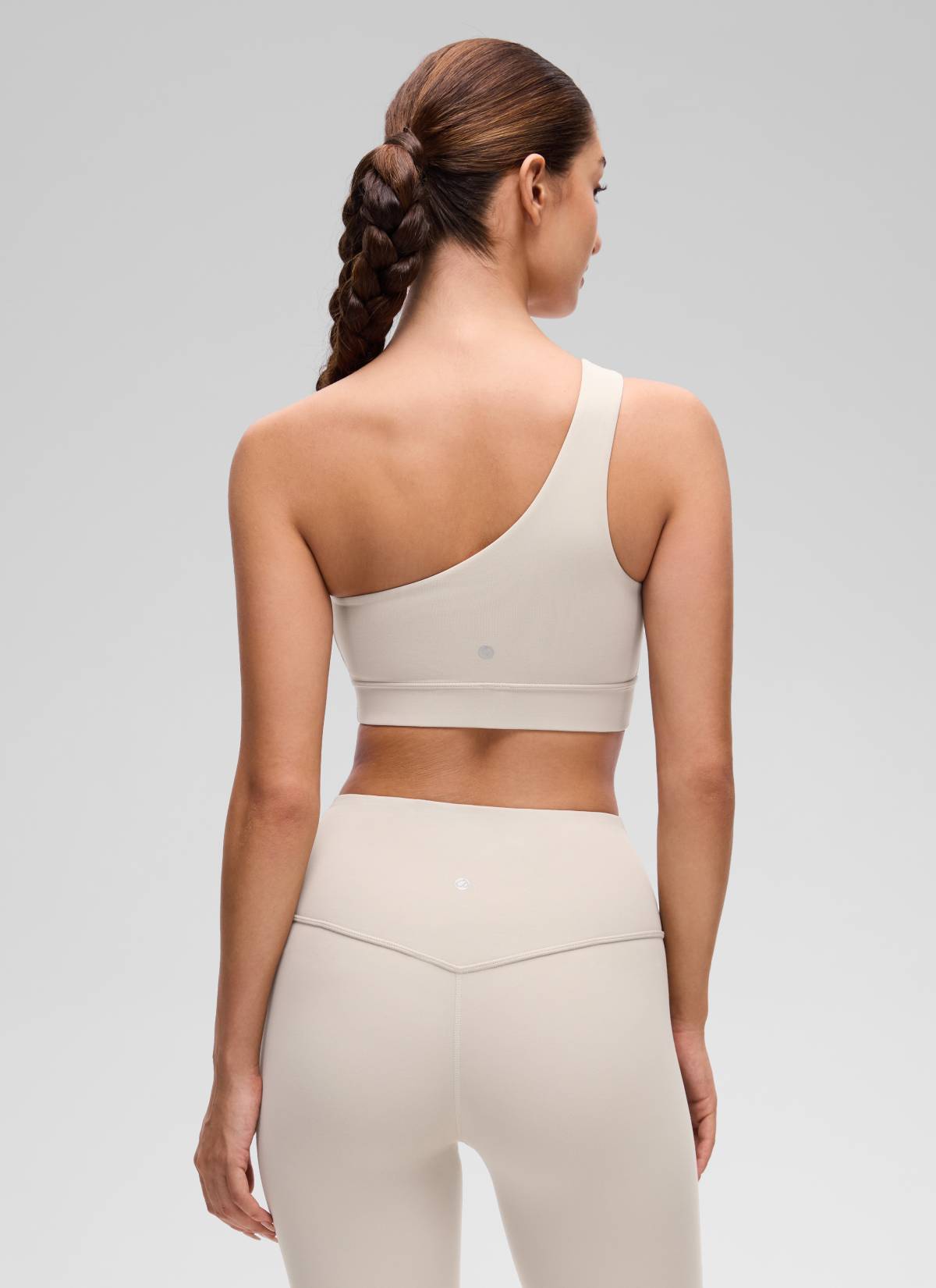 CRZ YOGA Butterluxe Sujetador Deportivo de un Hombro Bronceado Mojave