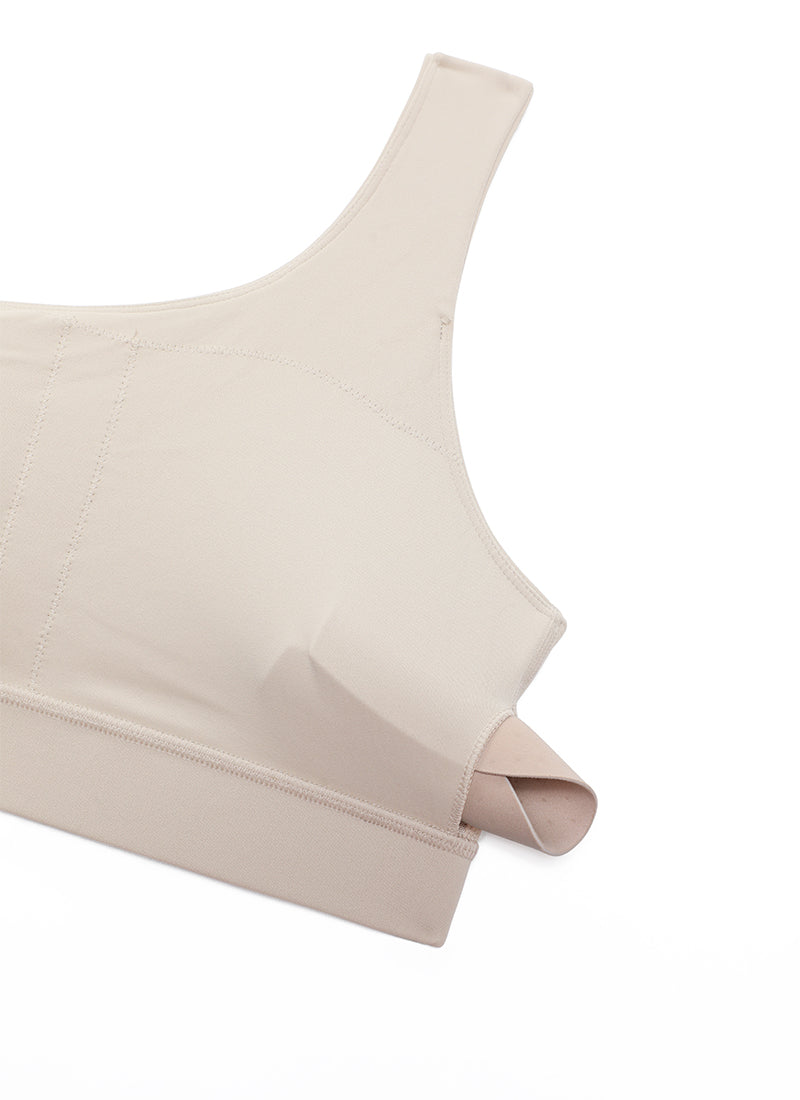 CRZ YOGA Butterluxe Sujetador Deportivo de un Hombro Bronceado Mojave