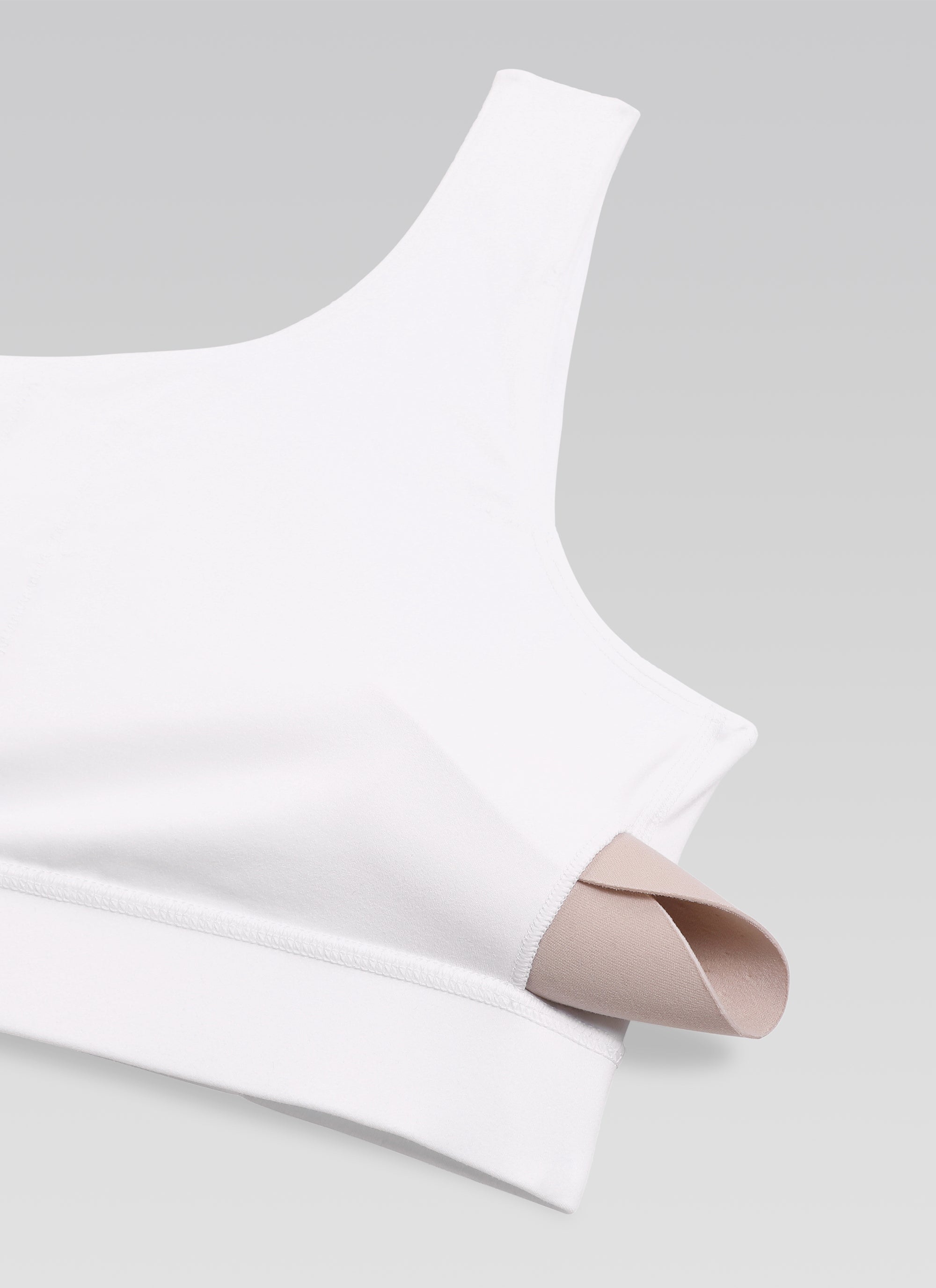 CRZ YOGA Butterluxe Sujetador Deportivo de un Hombro blanco