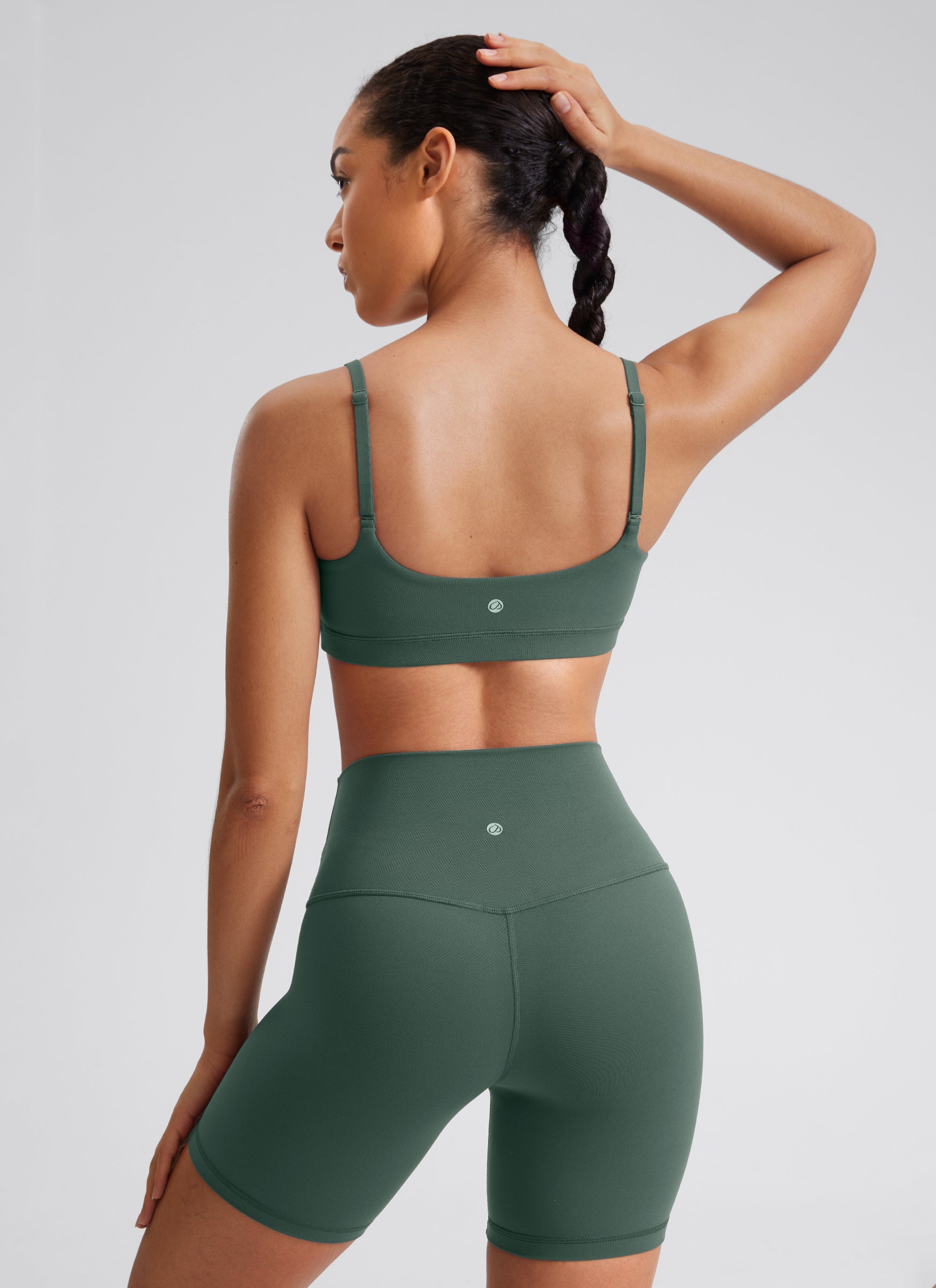 CRZ YOGA Butterluxe Sujetador con Tirantes Spaguetti Ajustables Rojo Profundo