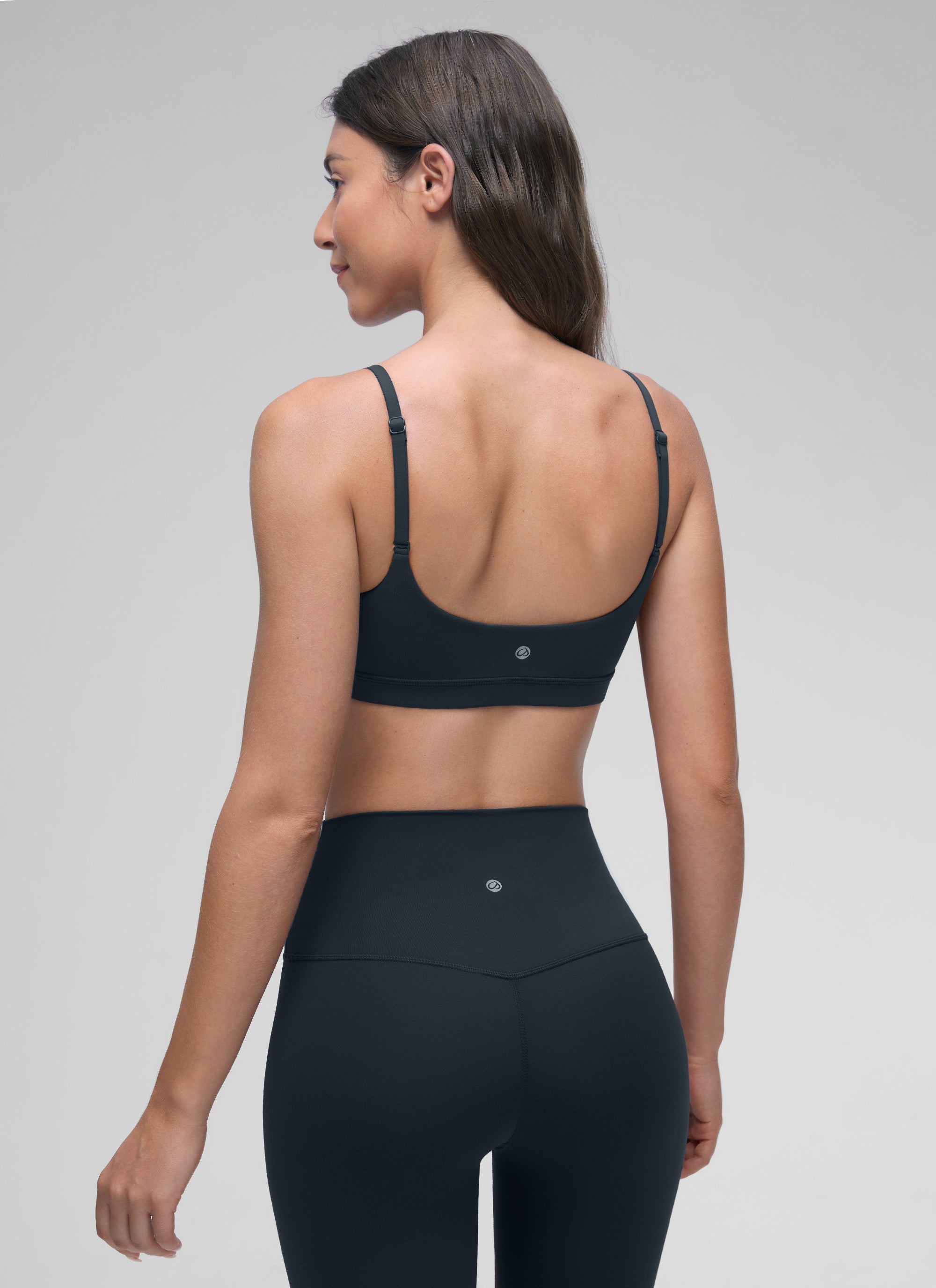 CRZ YOGA Butterluxe Sujetador con Tirantes Spaguetti Ajustables True Navy