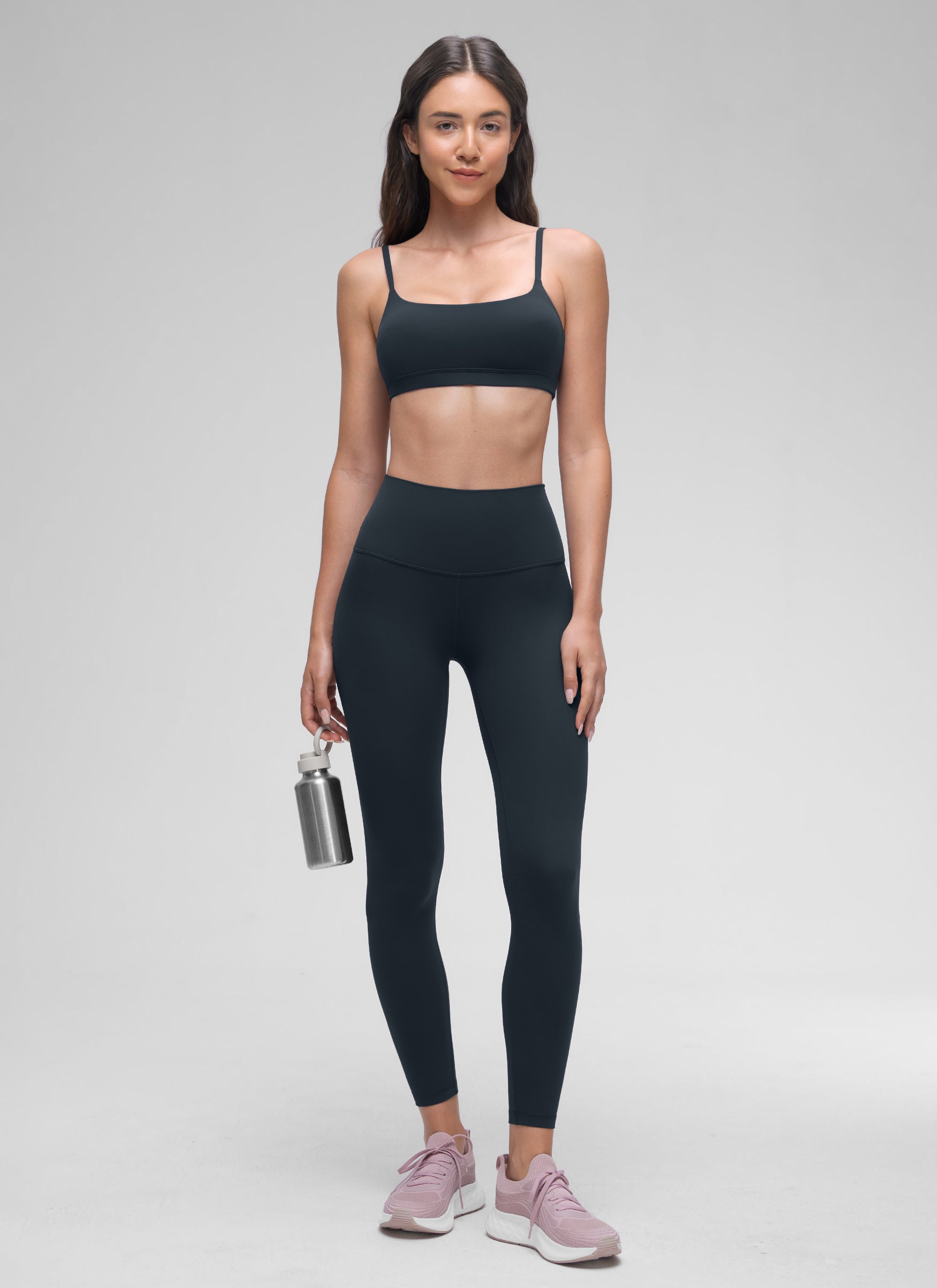 CRZ YOGA Butterluxe Sujetador con Tirantes Spaguetti Ajustables True Navy