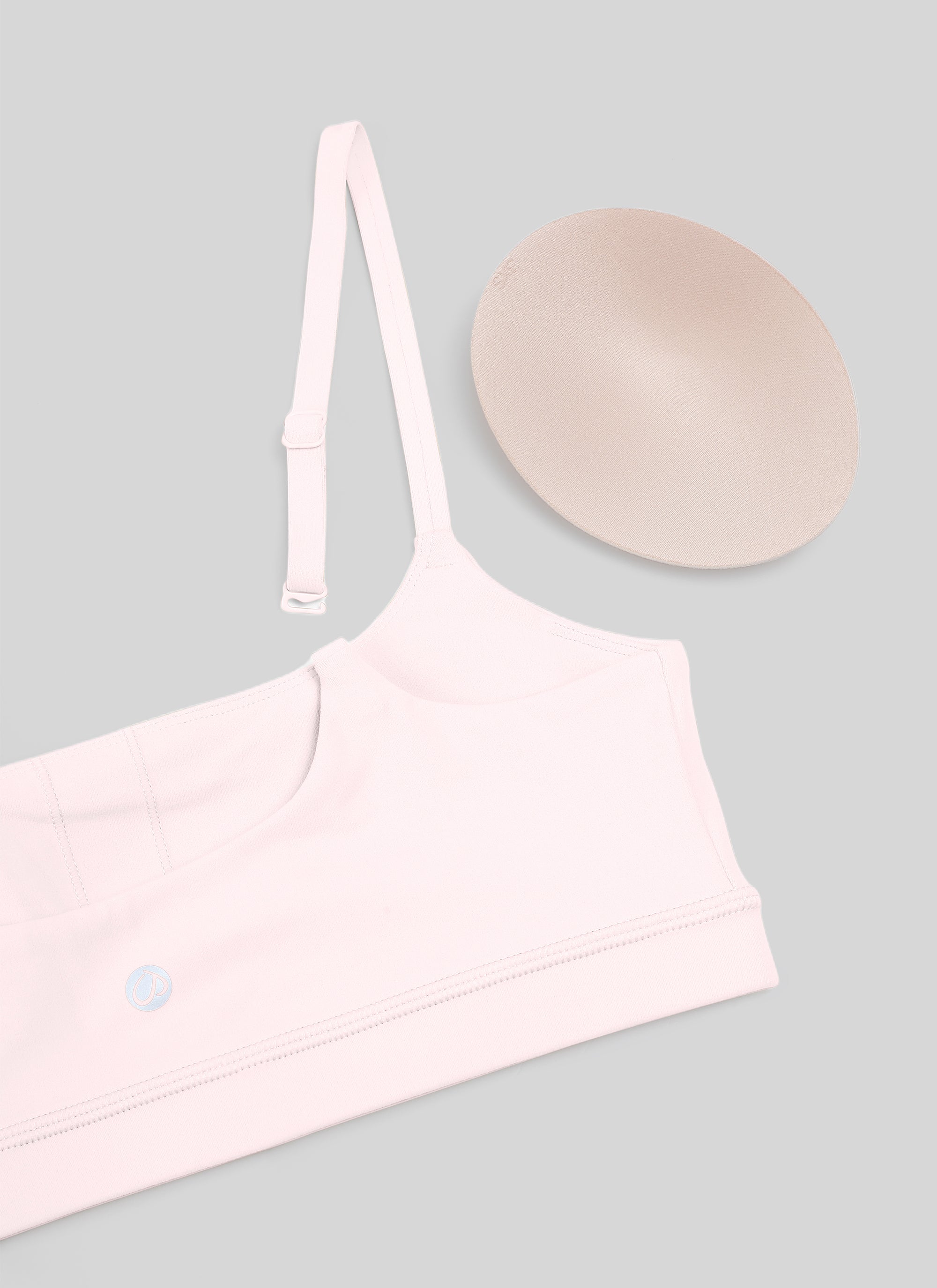 CRZ YOGA Butterluxe Sujetador con Tirantes Spaguetti Ajustables Rosa Fresa