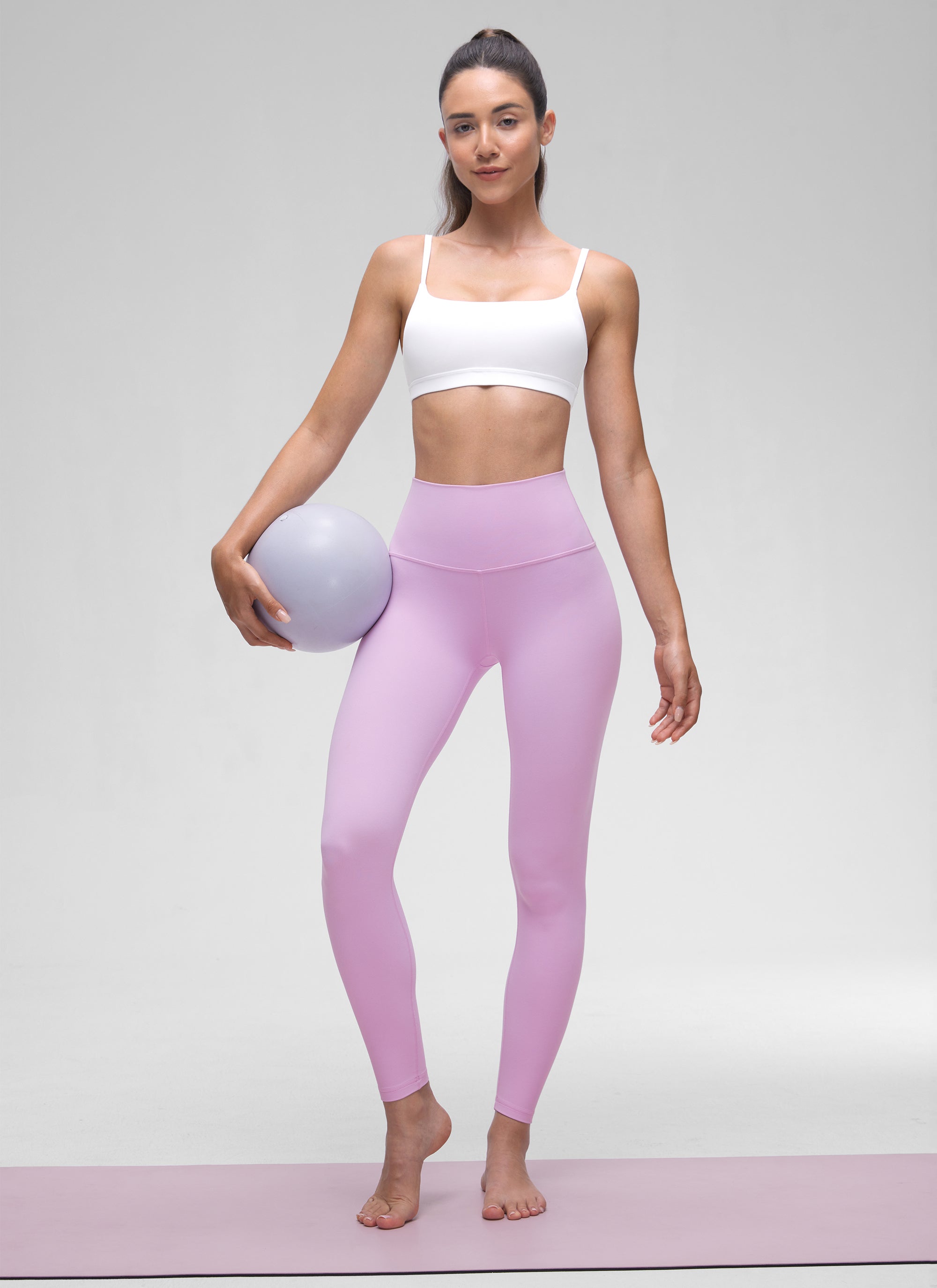 CRZ YOGA Butterluxe Sujetador con Tirantes Spaguetti Ajustables Deep Purple