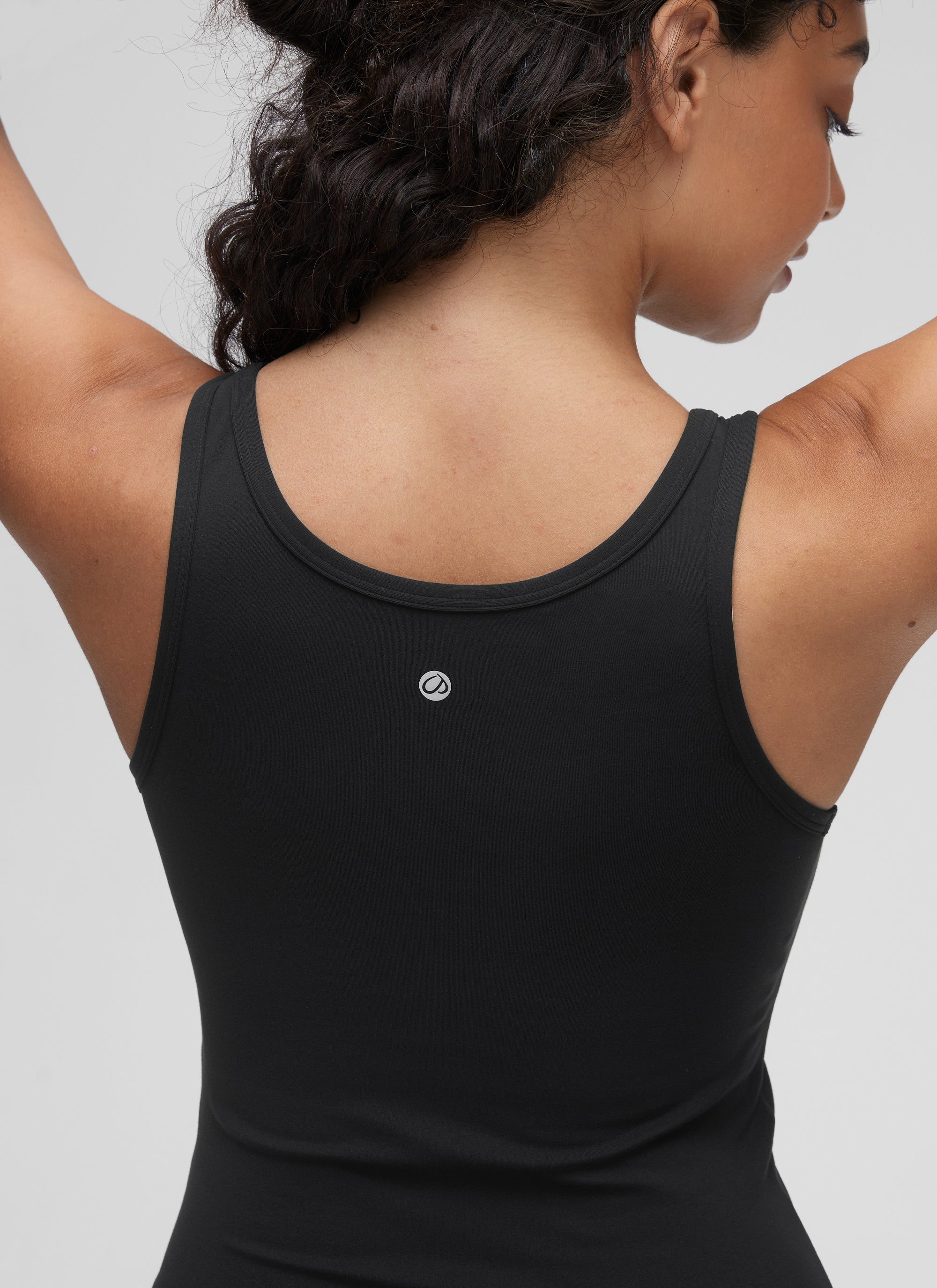 CRZ YOGA Butterluxe Tank de Corte Ajustado con Racerback para Mujer Negro