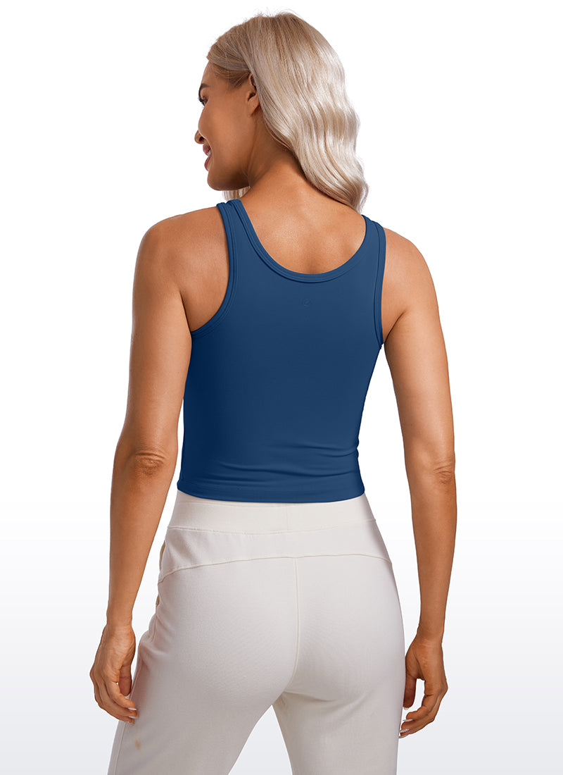 Butterluxe Tank de Doble Forro con Cuello Redondo