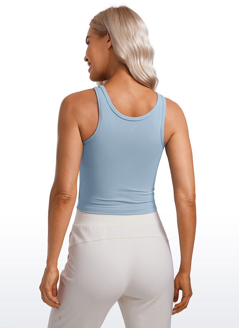 Butterluxe Tank de Doble Forro con Cuello Redondo