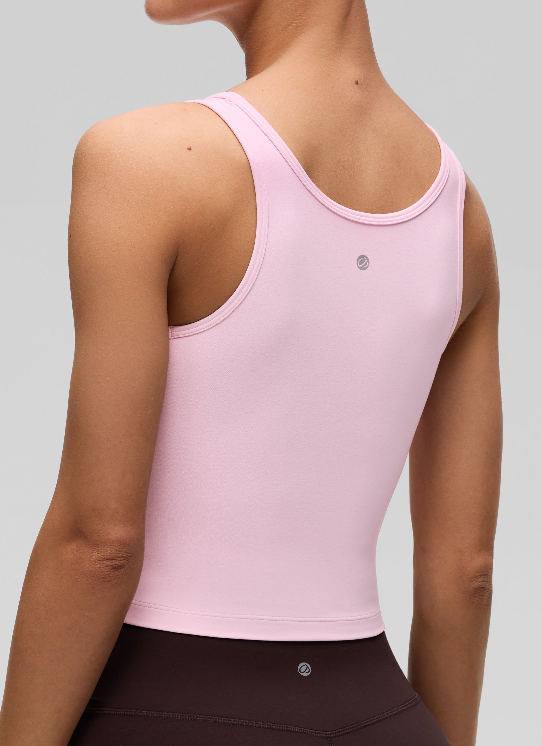 CRZ YOGA Butterluxe Tank de Corte Ajustado con Racerback para Mujer Peonía Rosa